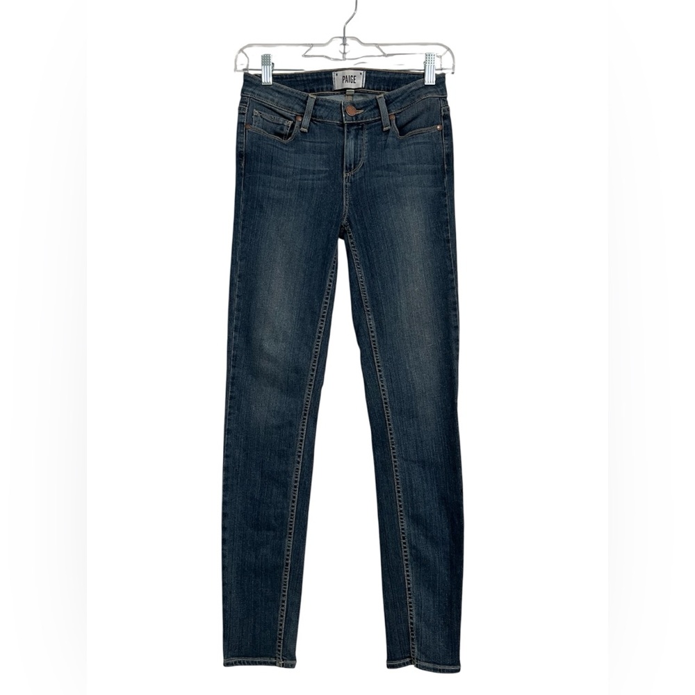 PAIGE women’s VERDUGO SKINNY JEANS medium/dark wash size 25 inseam is 28” ankle